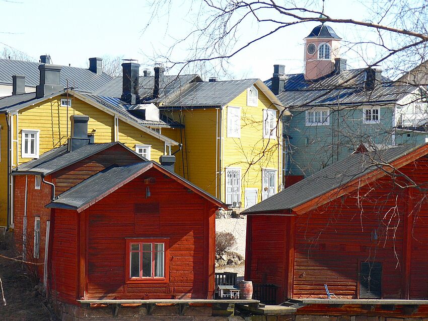 Holzhäuser in Porvoo