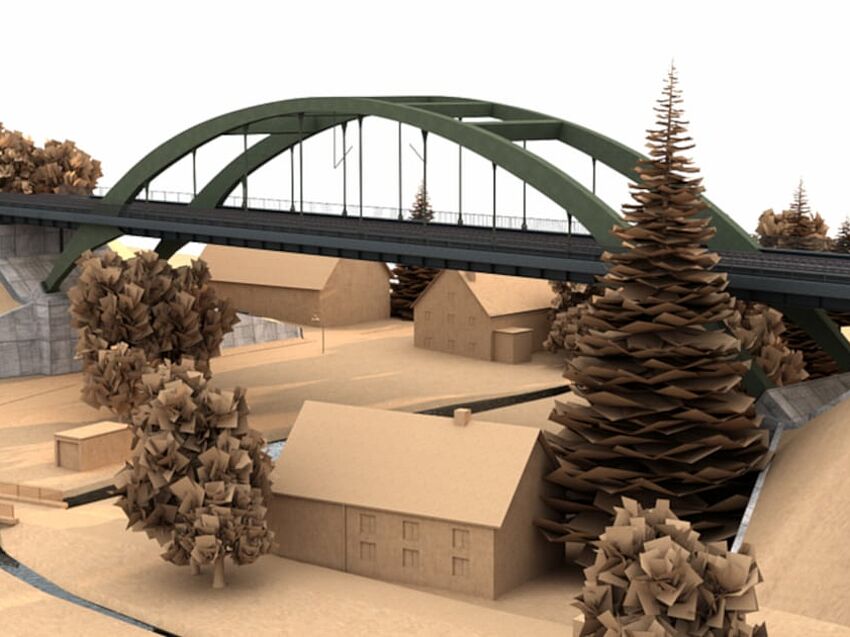 Digital twin created for groundbreaking bridge with Allplan Bridge