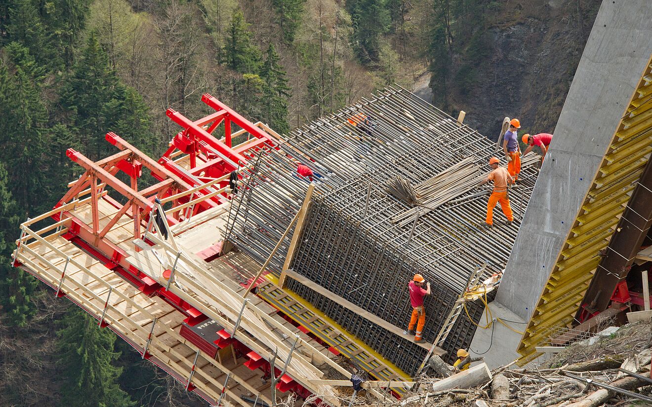 © Public works service Kanton St. Gallen Tamina Bridge, St. Gallen, Switzerland